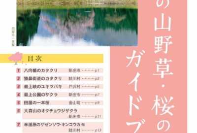 新庄・最上 旬感山歩・春「春の山野草・桜の名所ガイドブック」